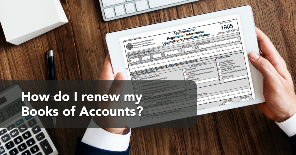 How Do I Renew My Books Of Accounts 